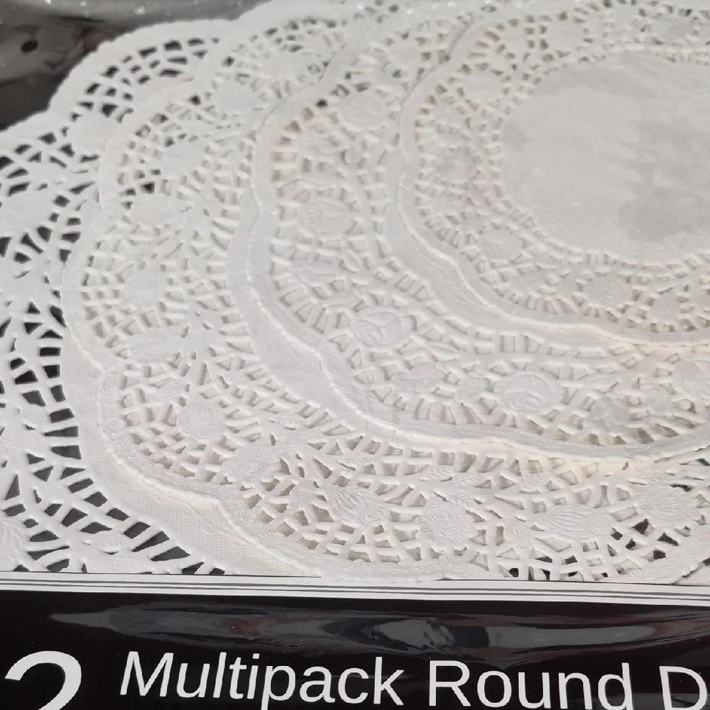 Multipack Round White Doilies - Elegant Table Lace (32 Pack) NEW 2179